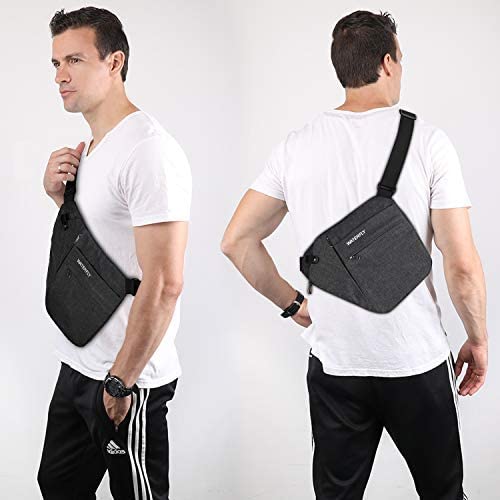 WATERFLY Sling Crossbody Chest Bag: Slim Anti-Theft Cross Body Bag Over Shoulder Backpack Stealth Side Pack Man Woman - Image 5